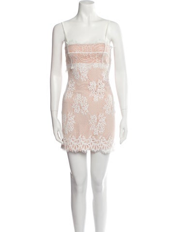 Majorelle Dresses Lace Pattern Mini Dress XS