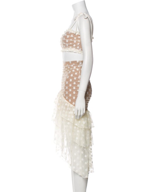 Majorelle Polka Dot Print Skirt Set