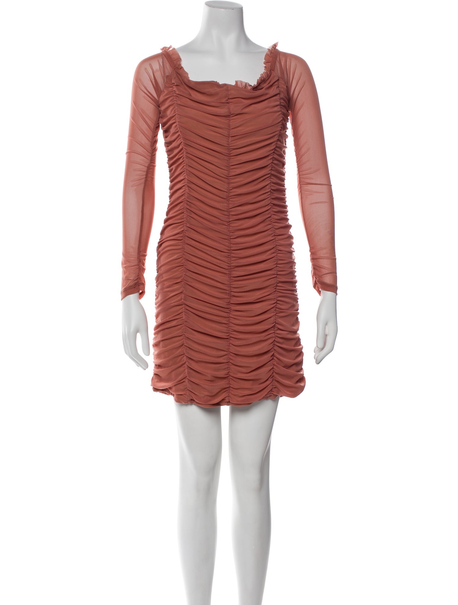 Majorelle Square Neckline Mini Dress