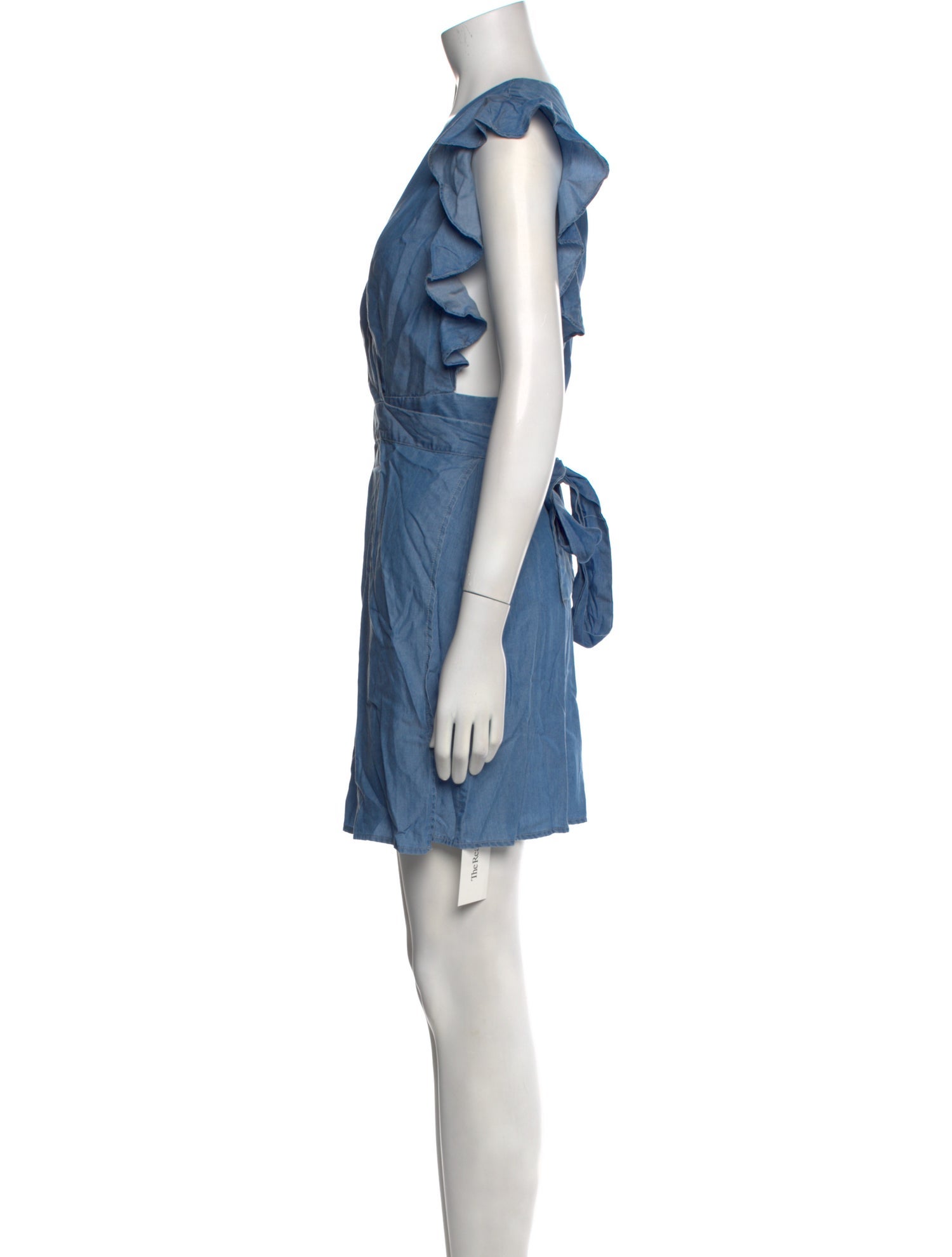 Majorelle V-Neck Mini Dress