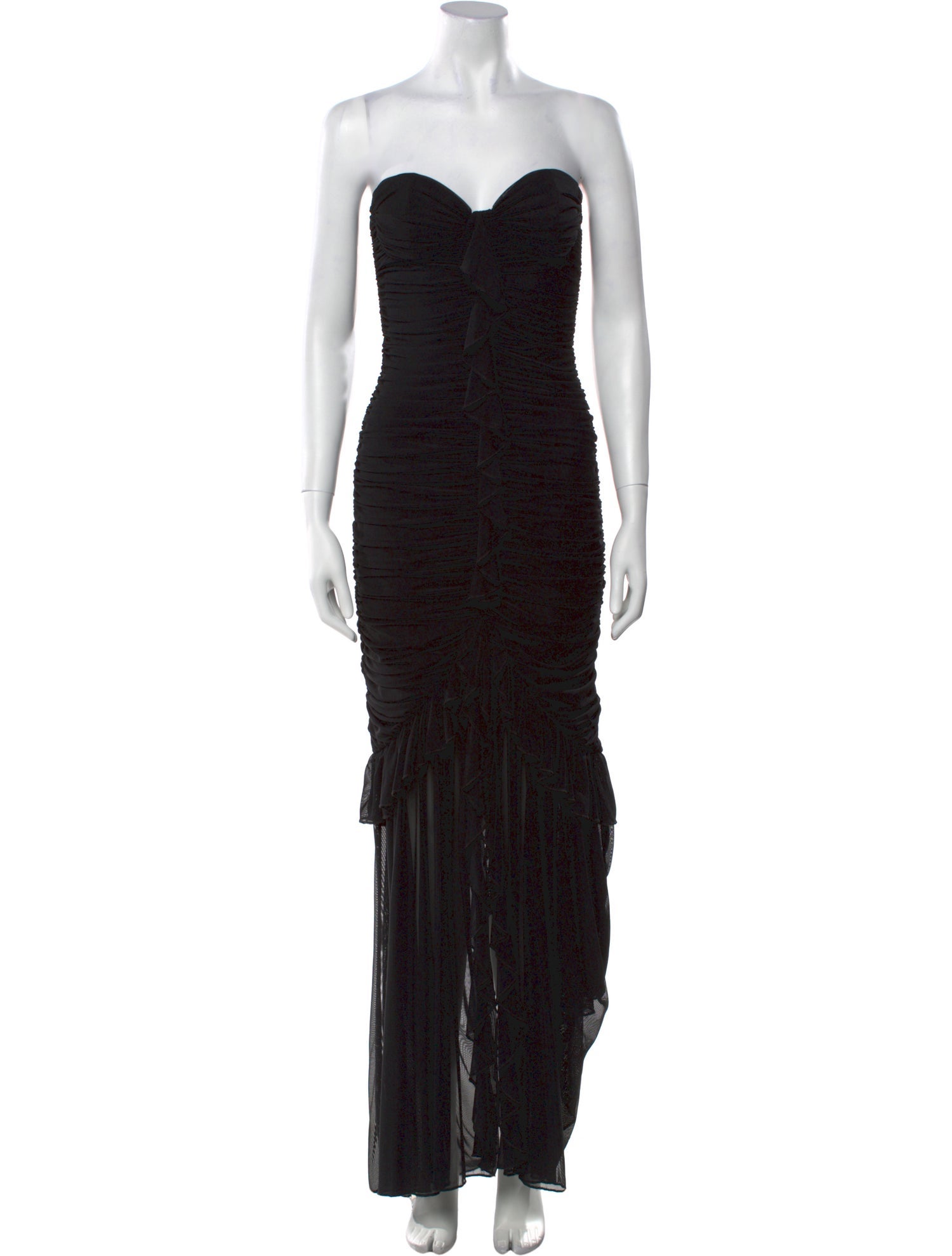 Majorelle Mesh Long Dress