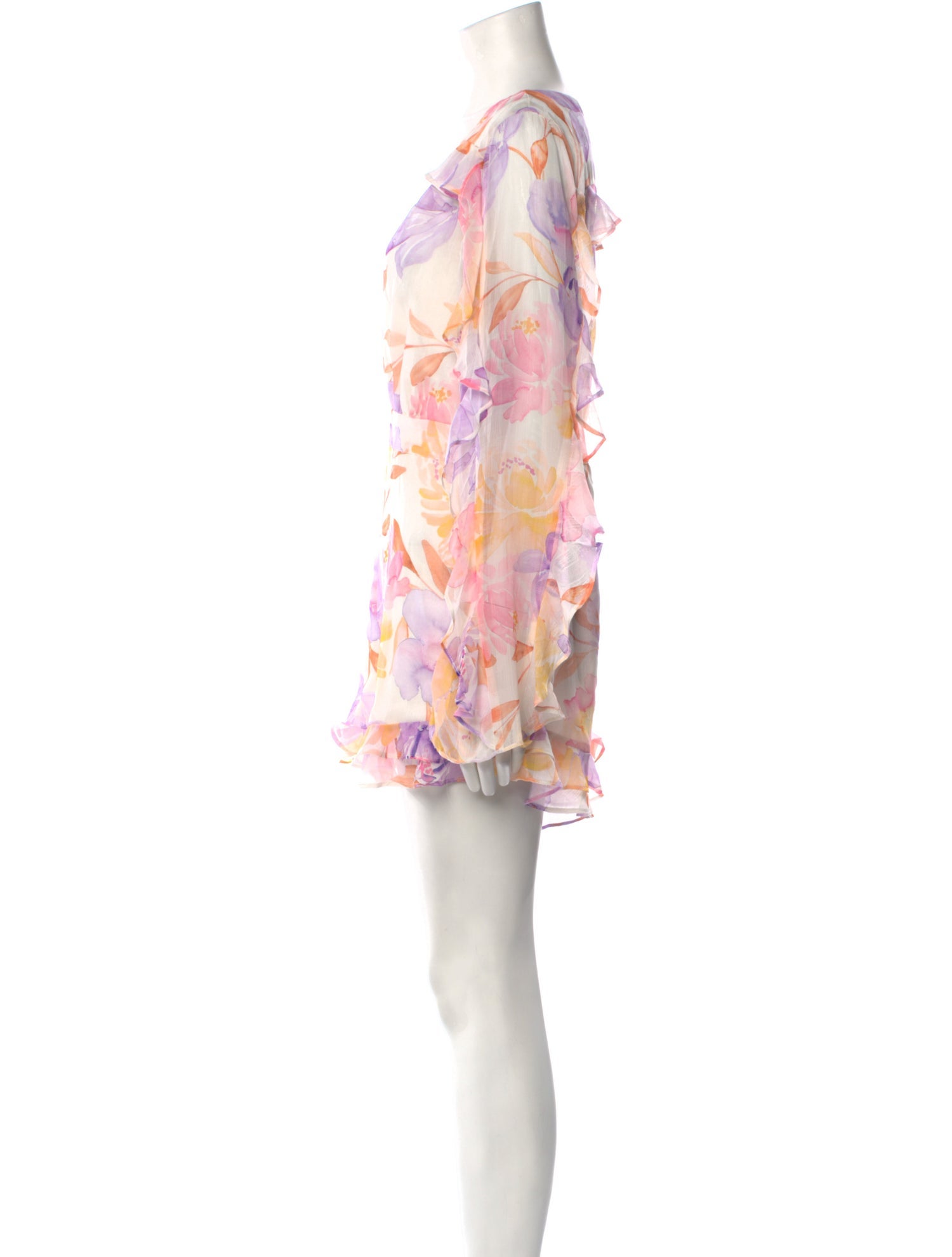 Majorelle Floral Print V-Neck Romper