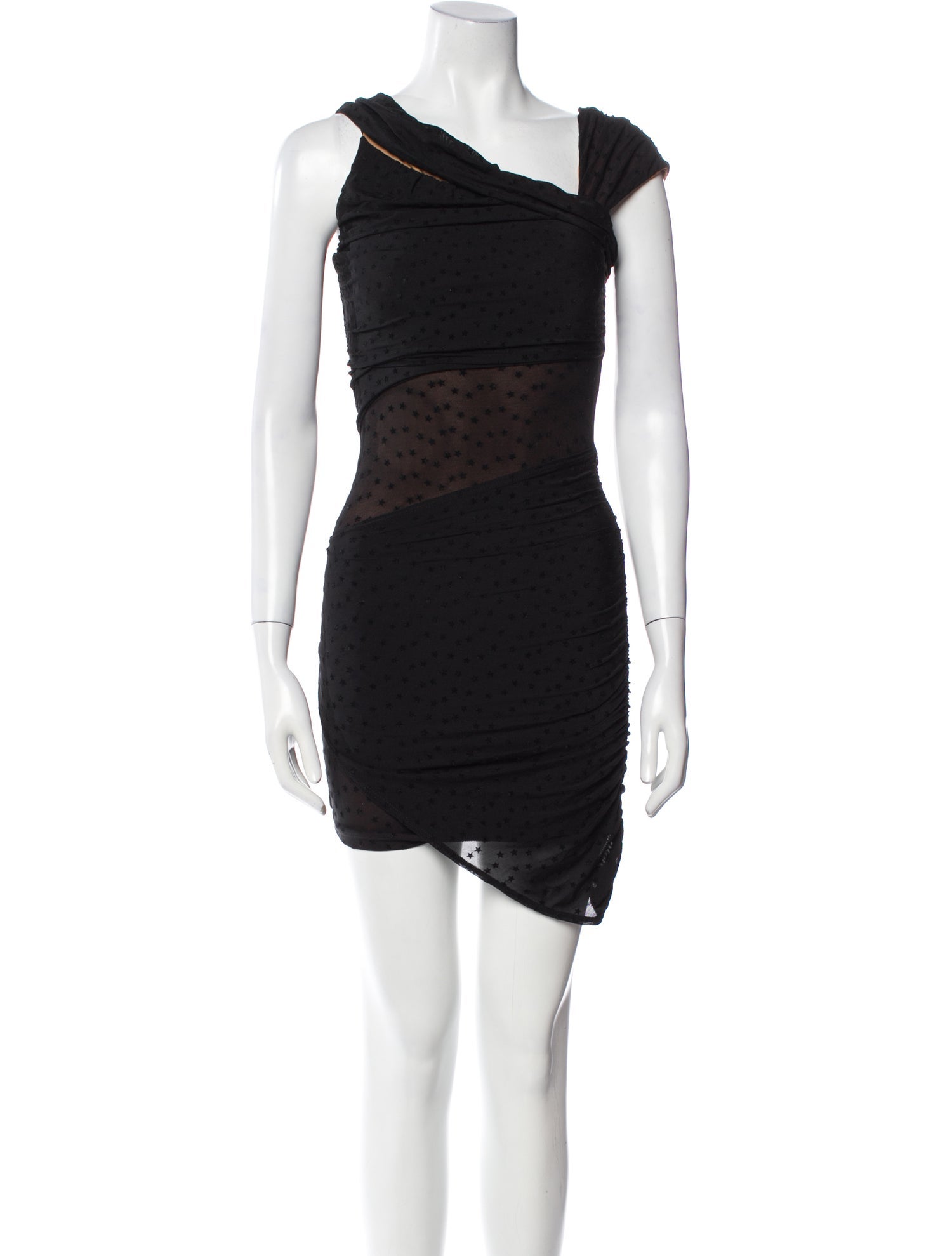 Majorelle Asymmetrical Mini Dress