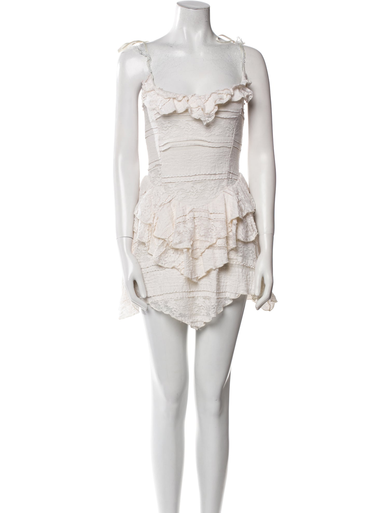 Majorelle Square Neckline Mini Dress