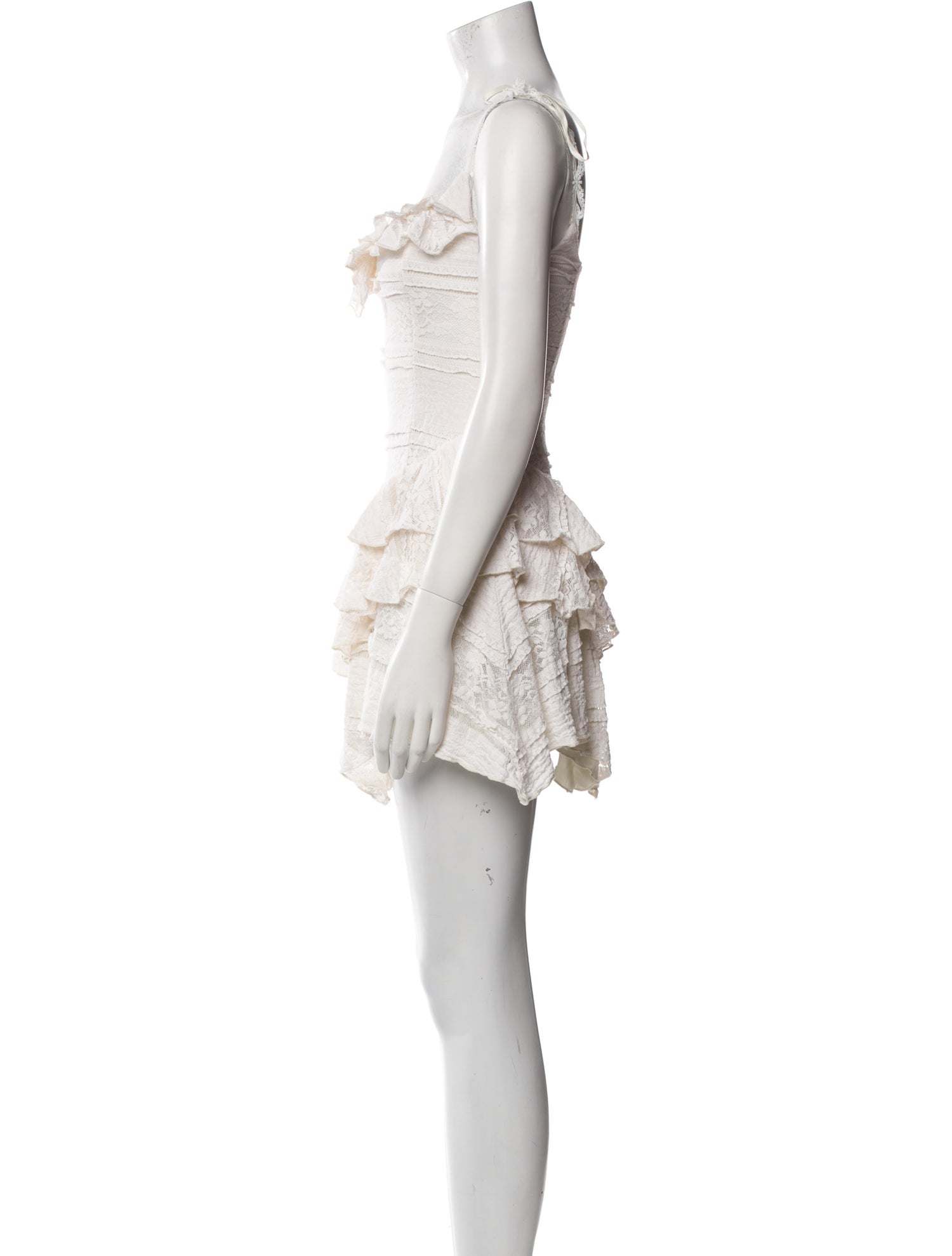 Majorelle Square Neckline Mini Dress