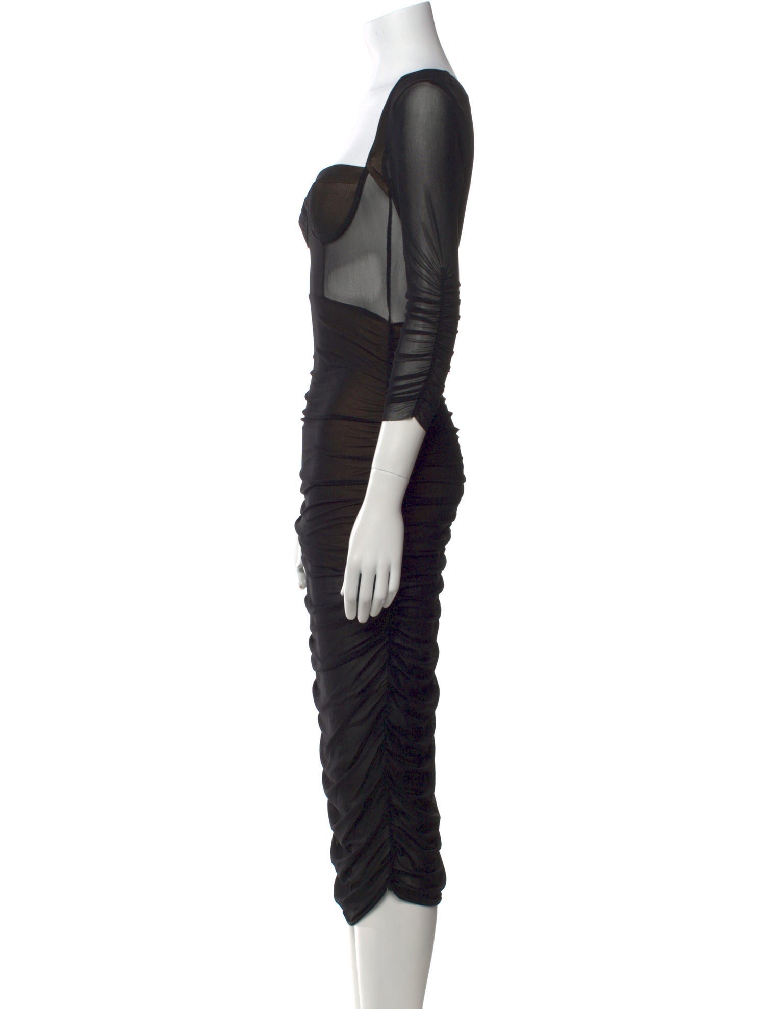 Majorelle Nylon Midi Length Dress