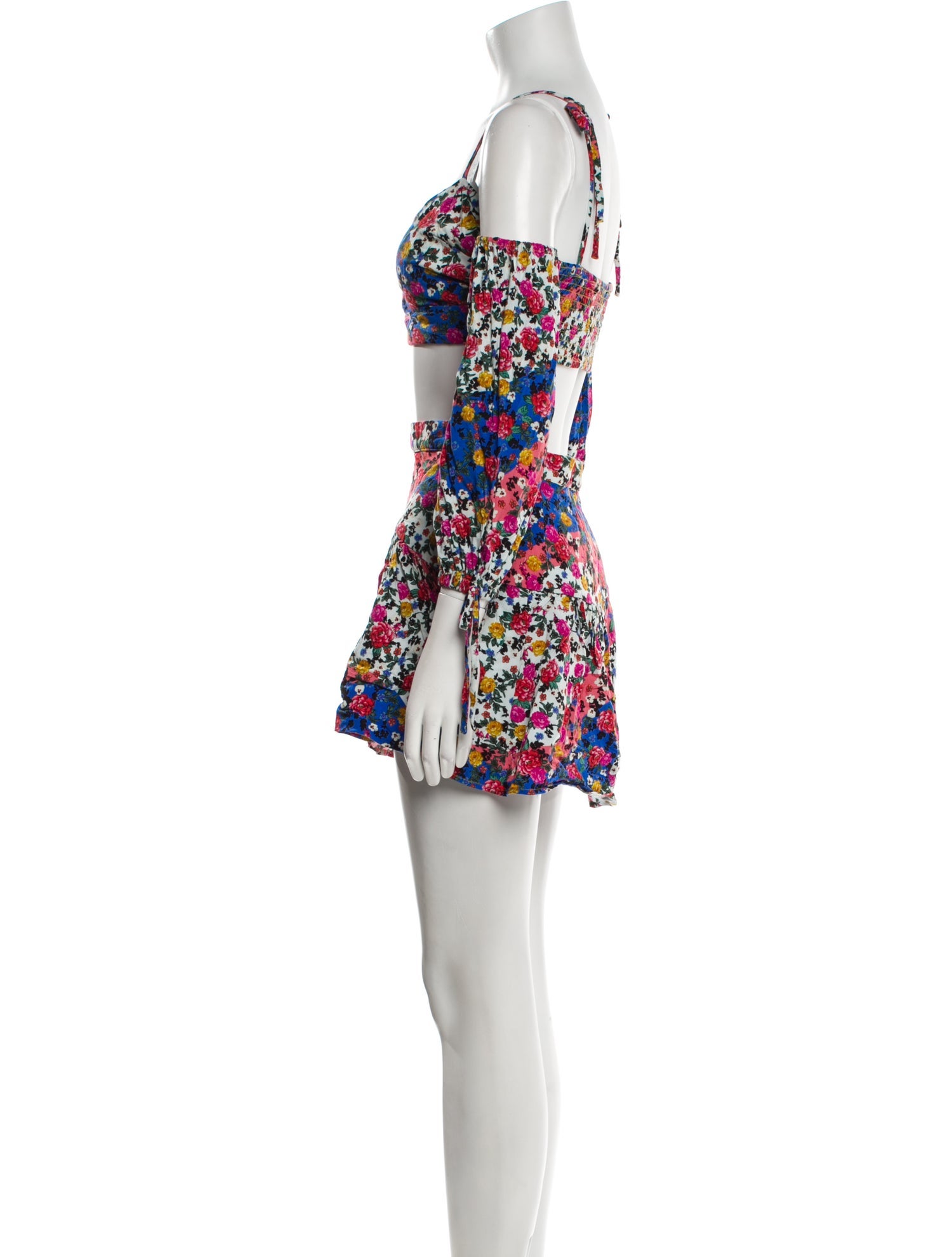 Majorelle Floral Print Skirt Set