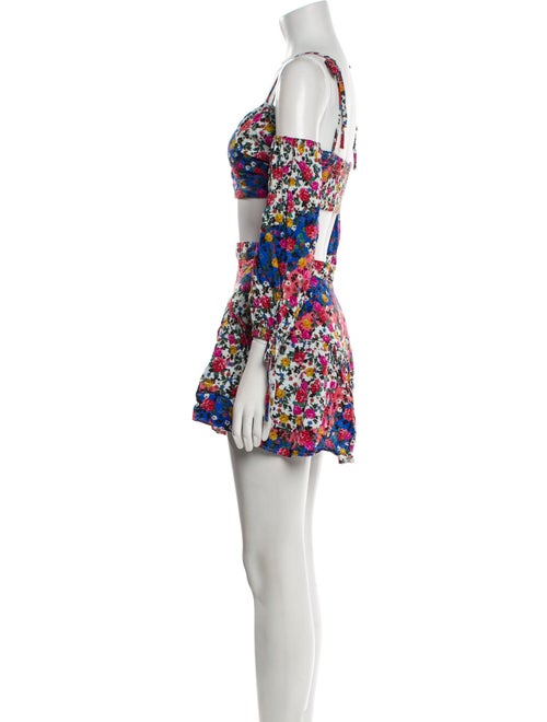 Majorelle Floral Print Skirt Set