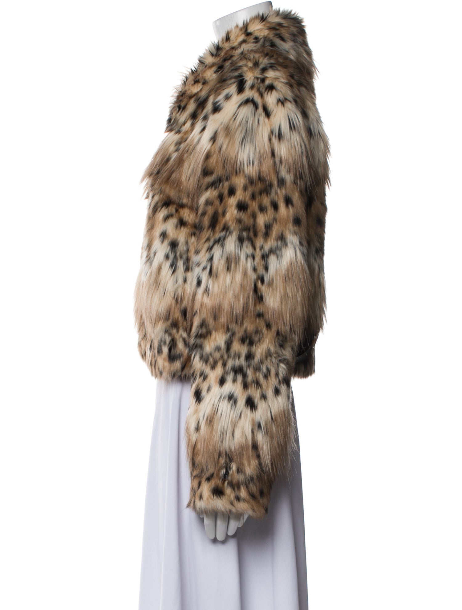 Majorelle Animal Print Faux Fur Coat