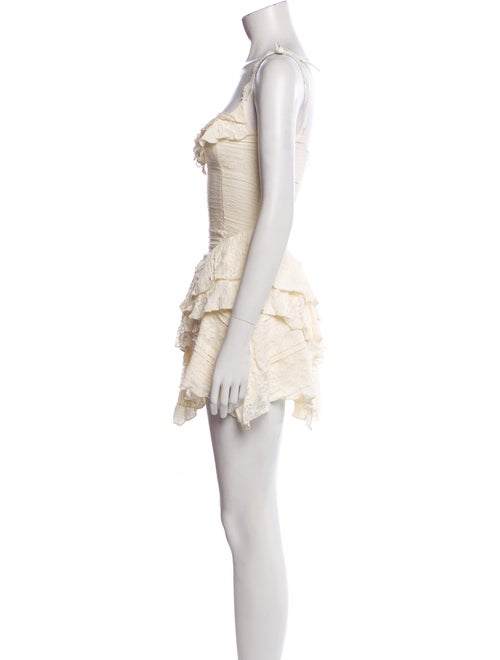 Majorelle Square Neckline Mini Dress