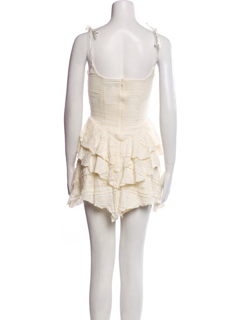 Majorelle Square Neckline Mini Dress