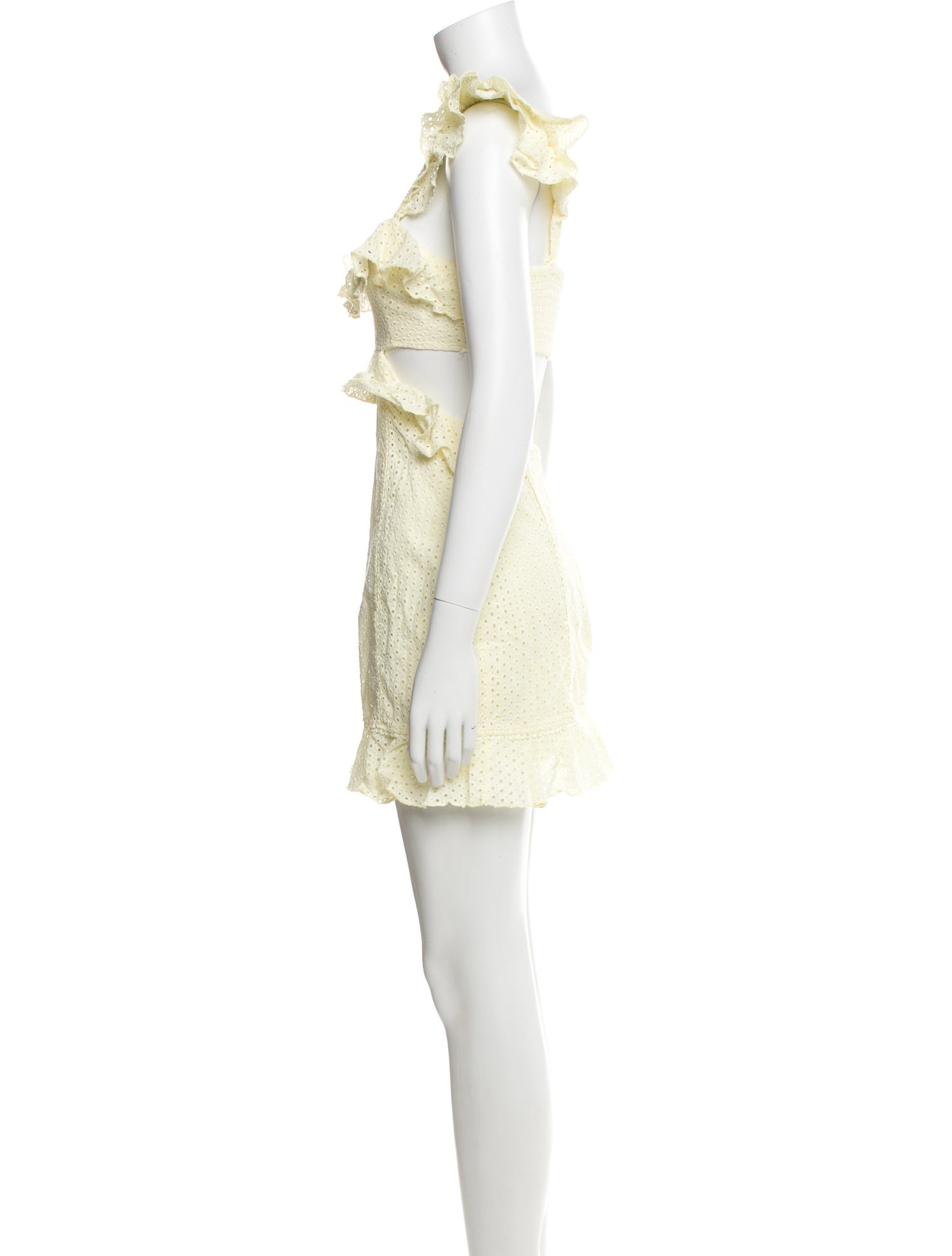 Majorelle Square Neckline Mini Dress