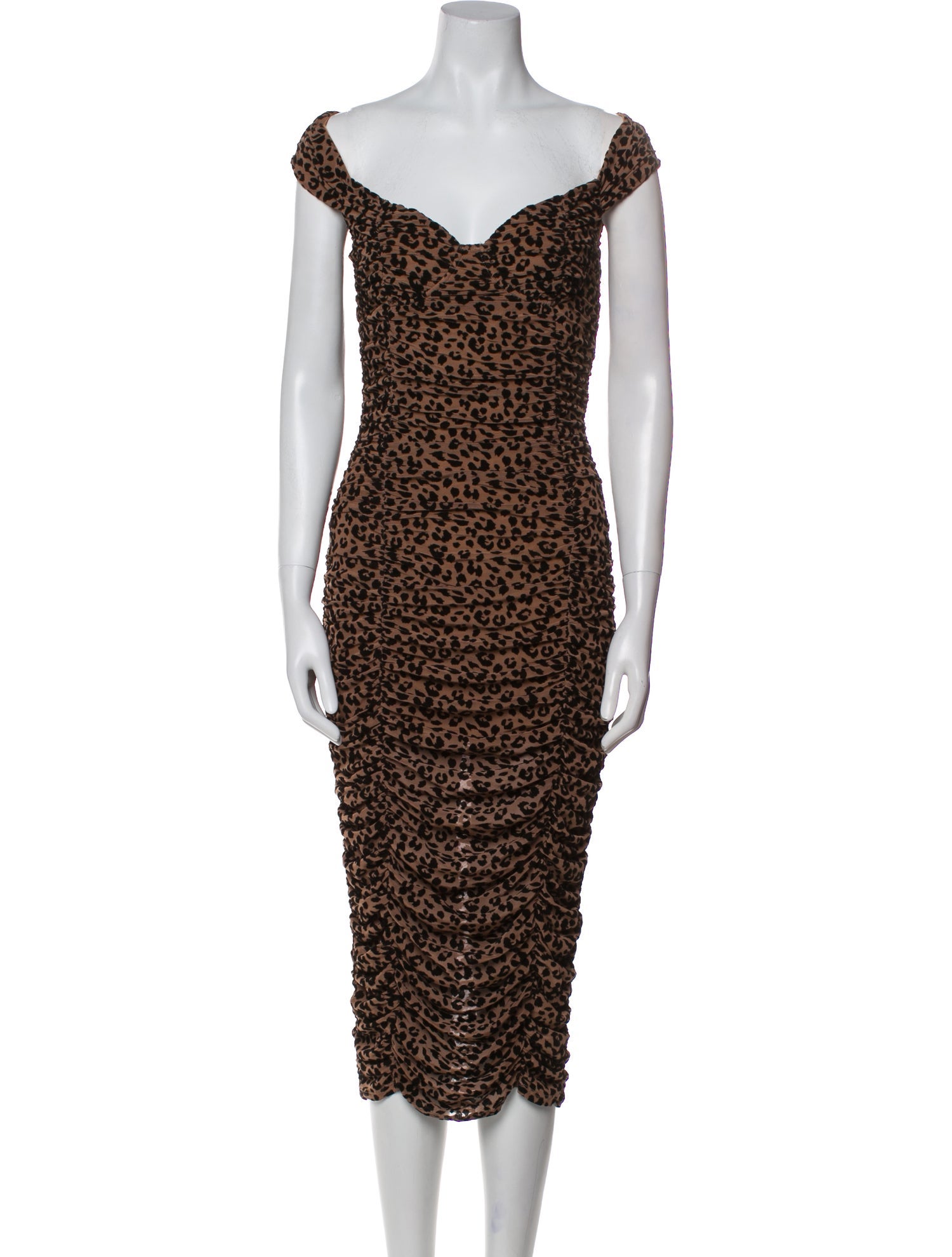 Majorelle Animal Print Midi Length Dress w/ Tags