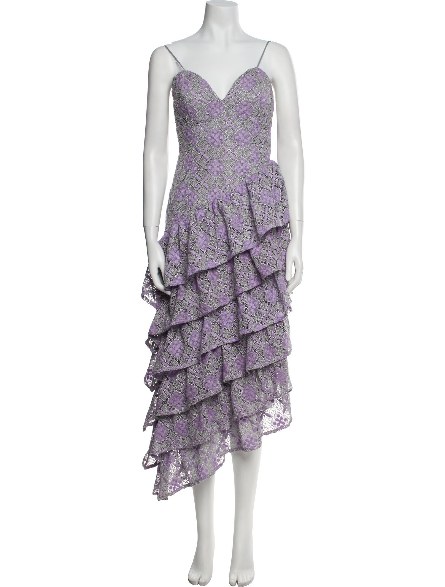 Majorelle Floral Print Long Dress