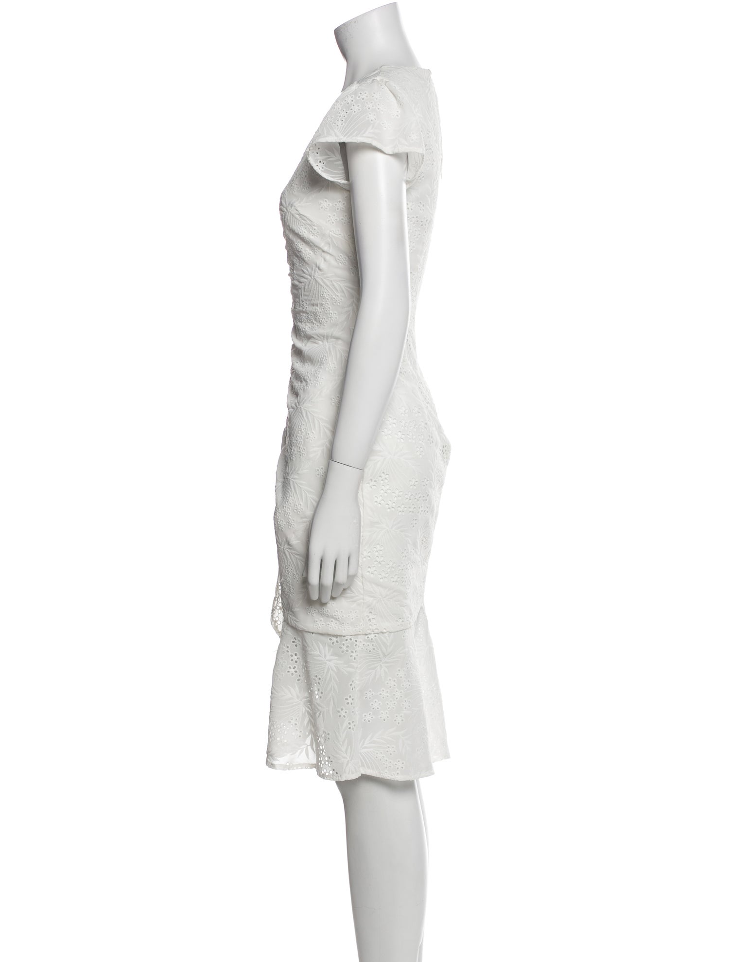 Majorelle V-Neck Knee-Length Dress