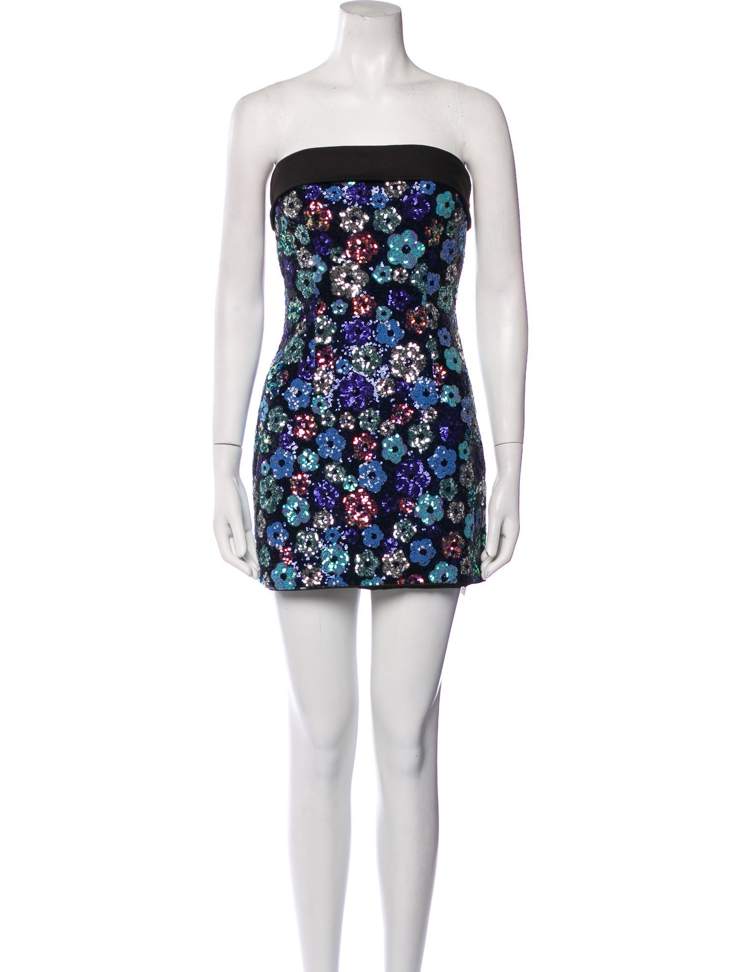 Majorelle Floral Print Mini Dress