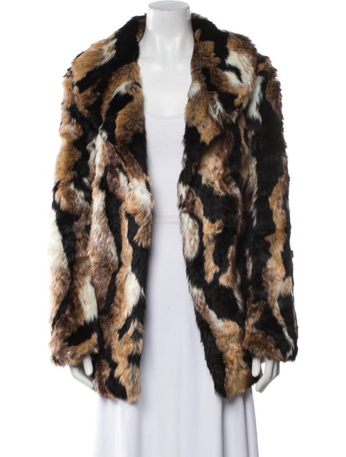 Majorelle Printed Faux Fur Jacket