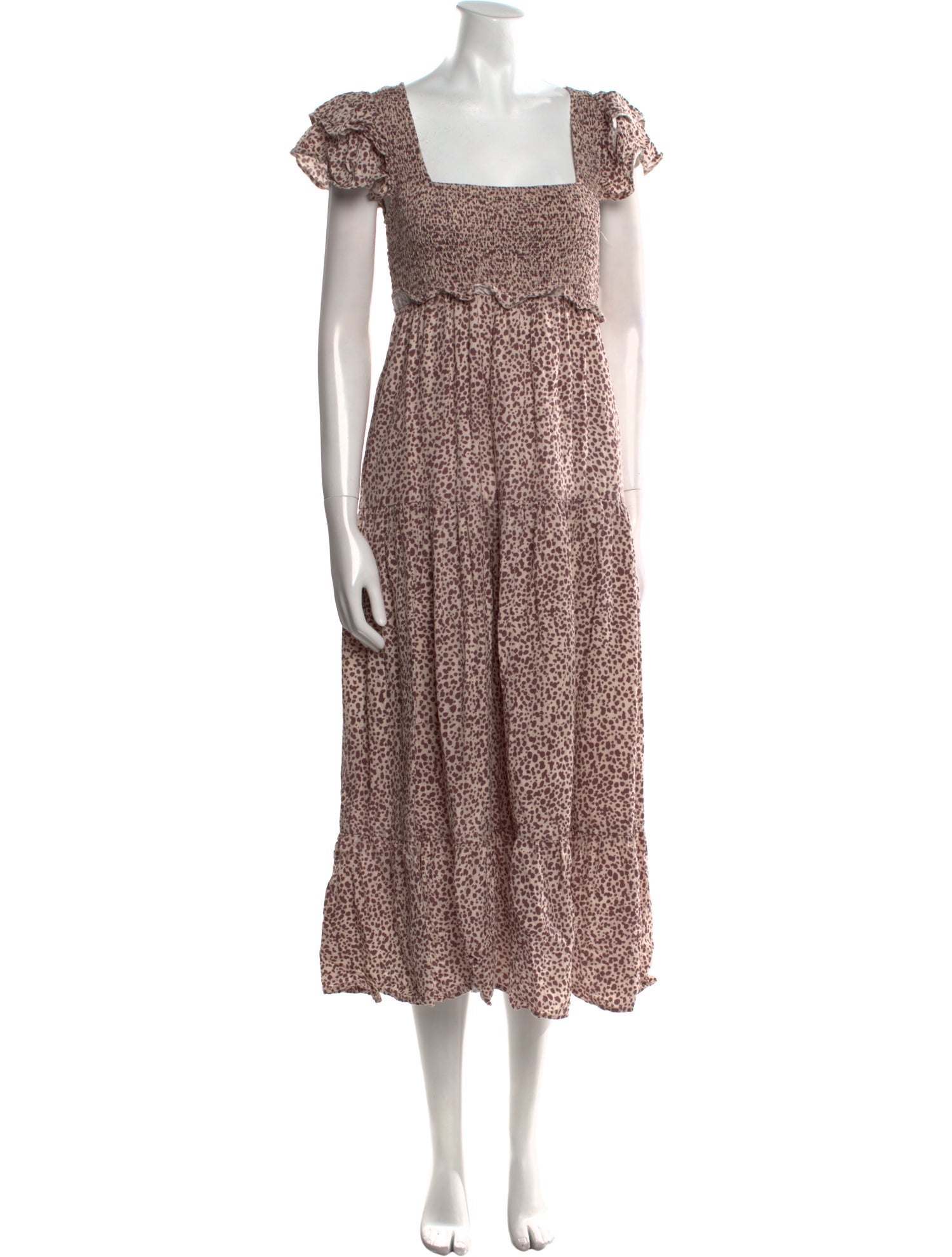 Majorelle Animal Print Long Dress