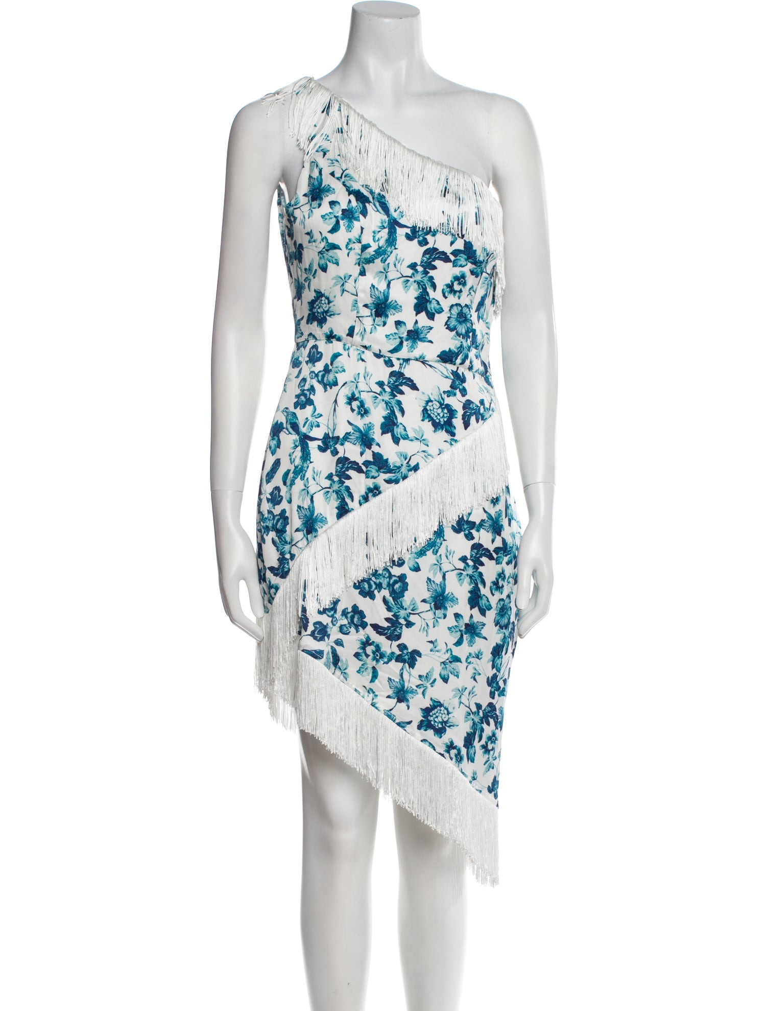 Majorelle Floral Print Mini Dress