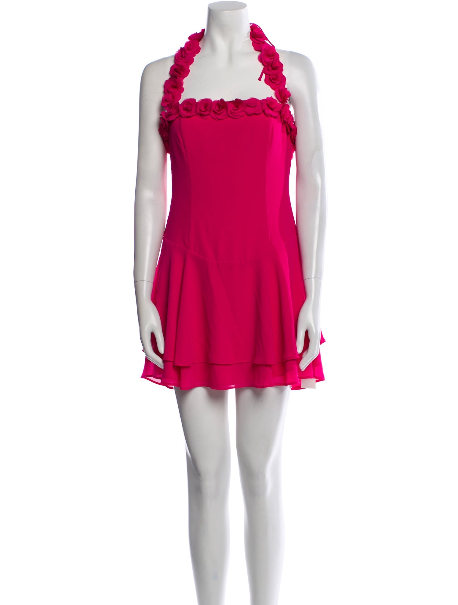 Majorelle Halterneck Mini Dress