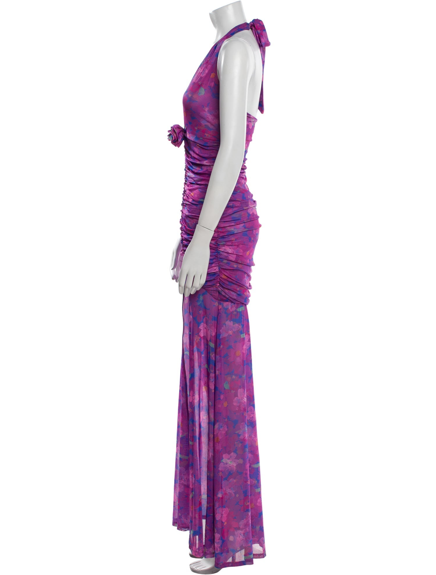Majorelle Printed Long Dress