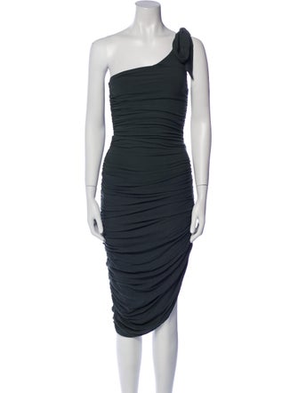 Majorelle One-Shoulder Knee-Length Dress