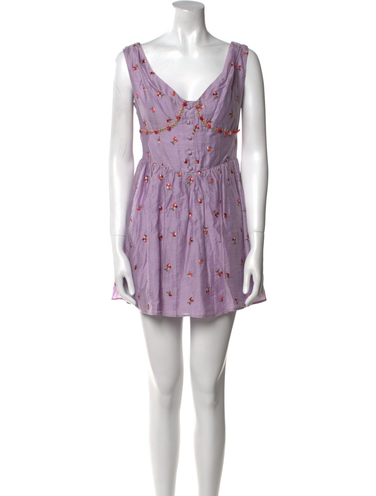 Majorelle Printed Mini Dress