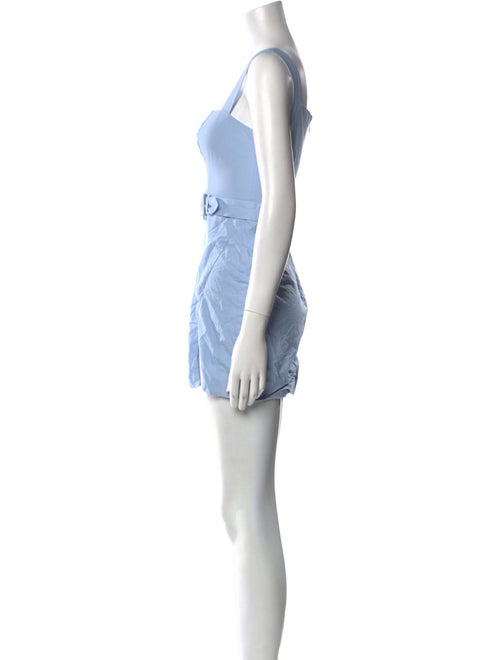 Majorelle Square Neckline Mini Dress