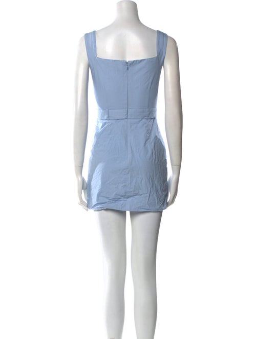 Majorelle Square Neckline Mini Dress