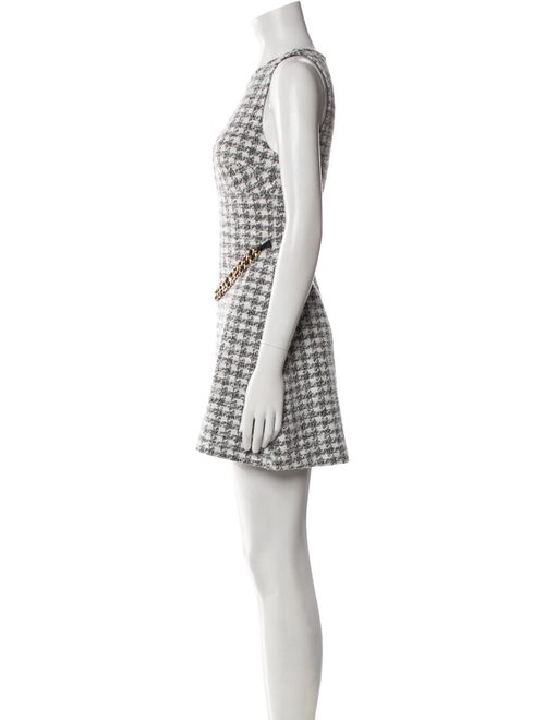 Majorelle Houndstooth Print Mini Dress