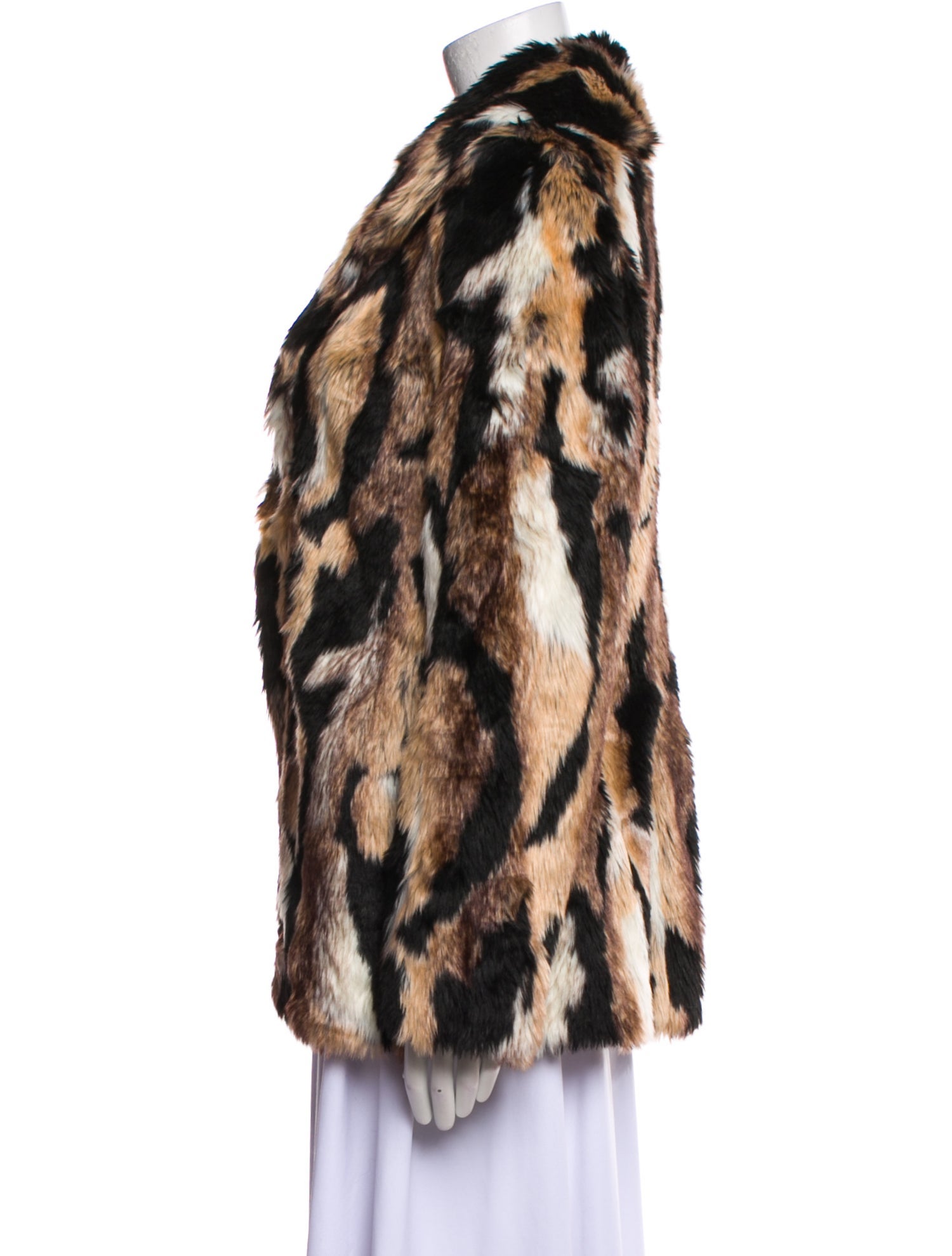 Majorelle Faux Fur Animal Print Faux Fur Jacket