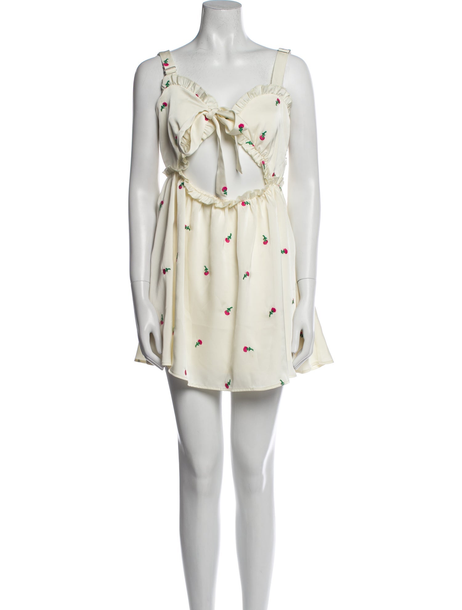 Majorelle Floral Print Mini Dress