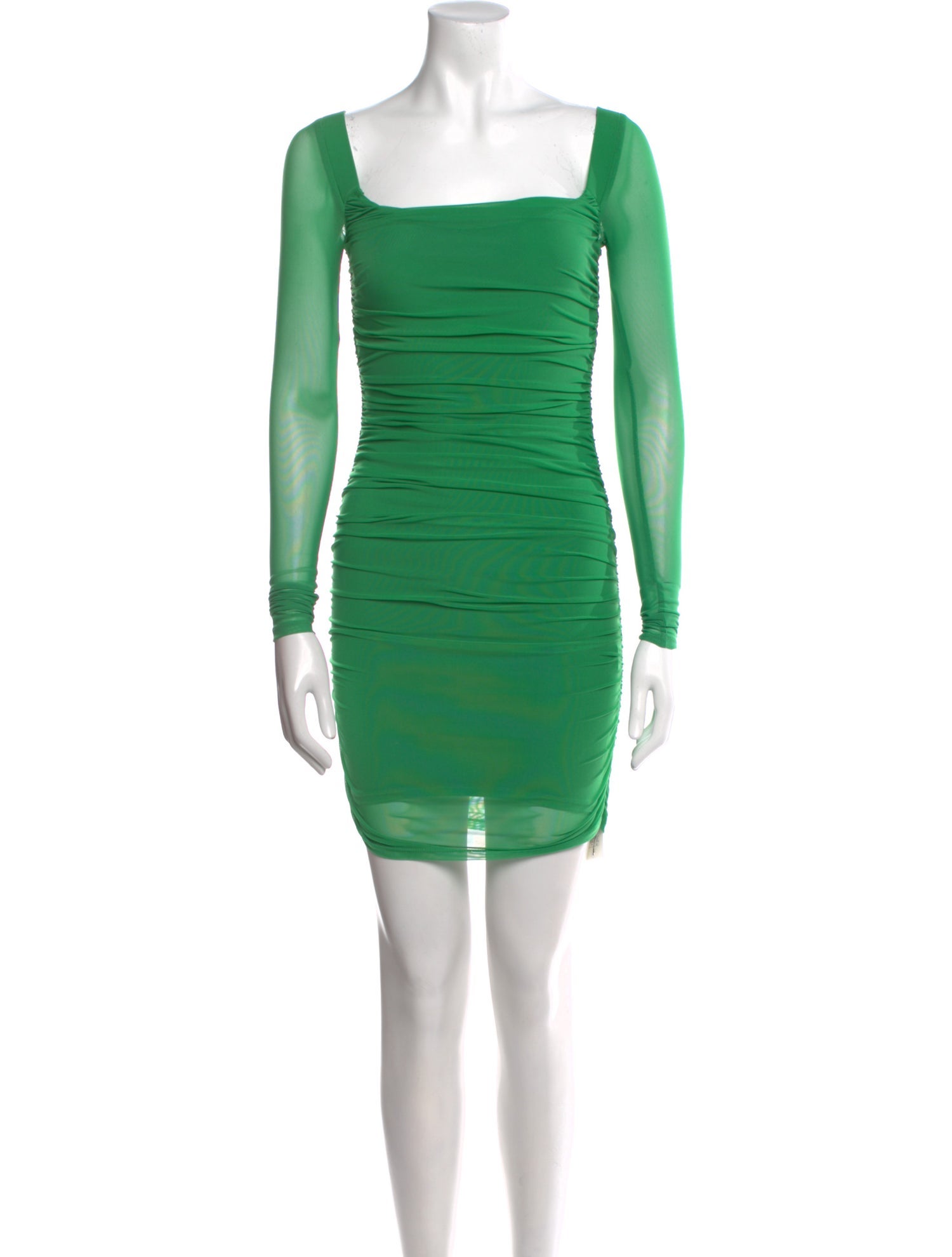 Majorelle Square Neckline Mini Dress