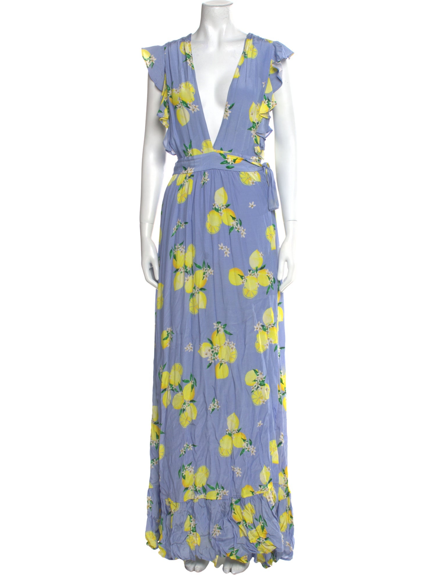 Majorelle Floral Print Long Dress