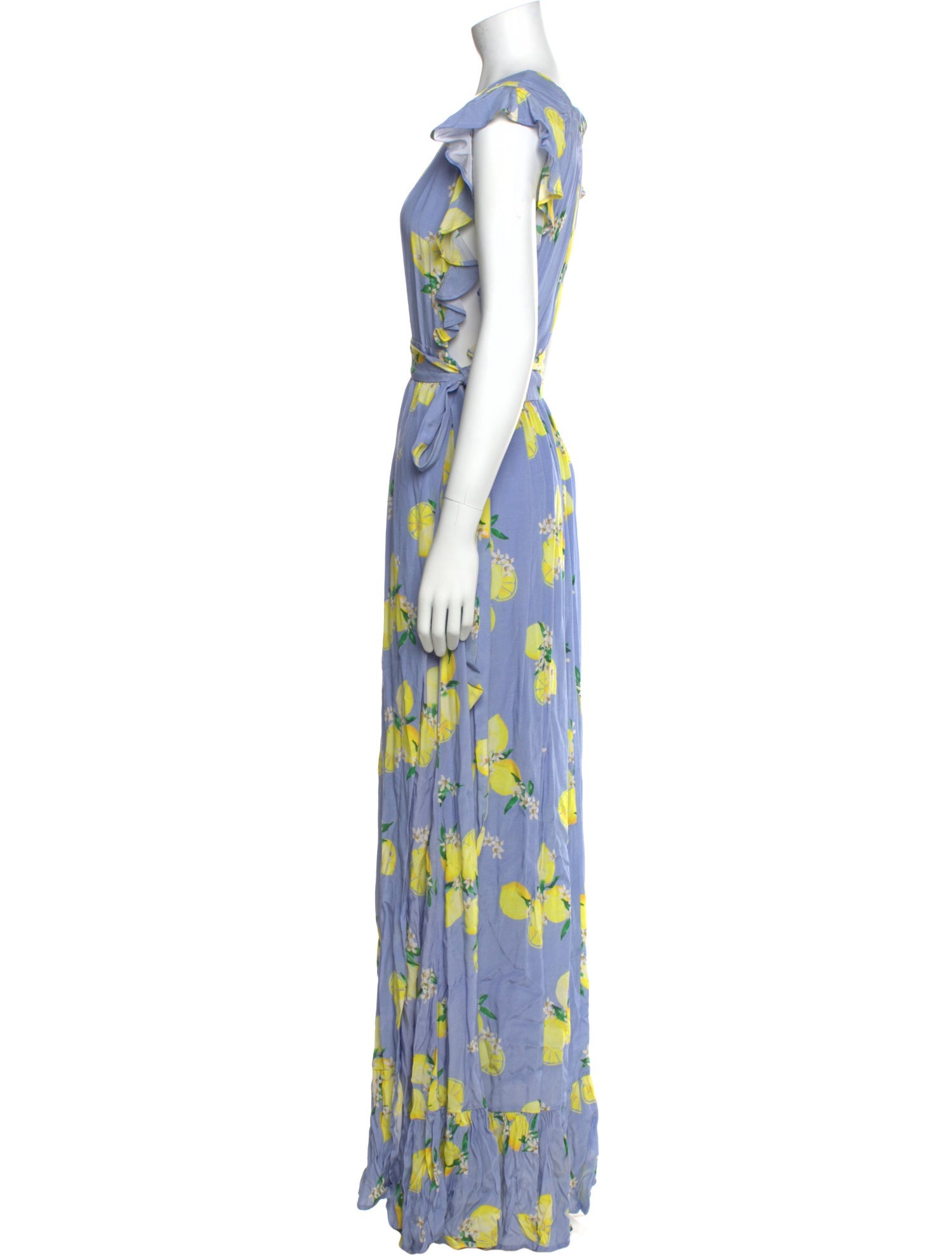 Majorelle Floral Print Long Dress
