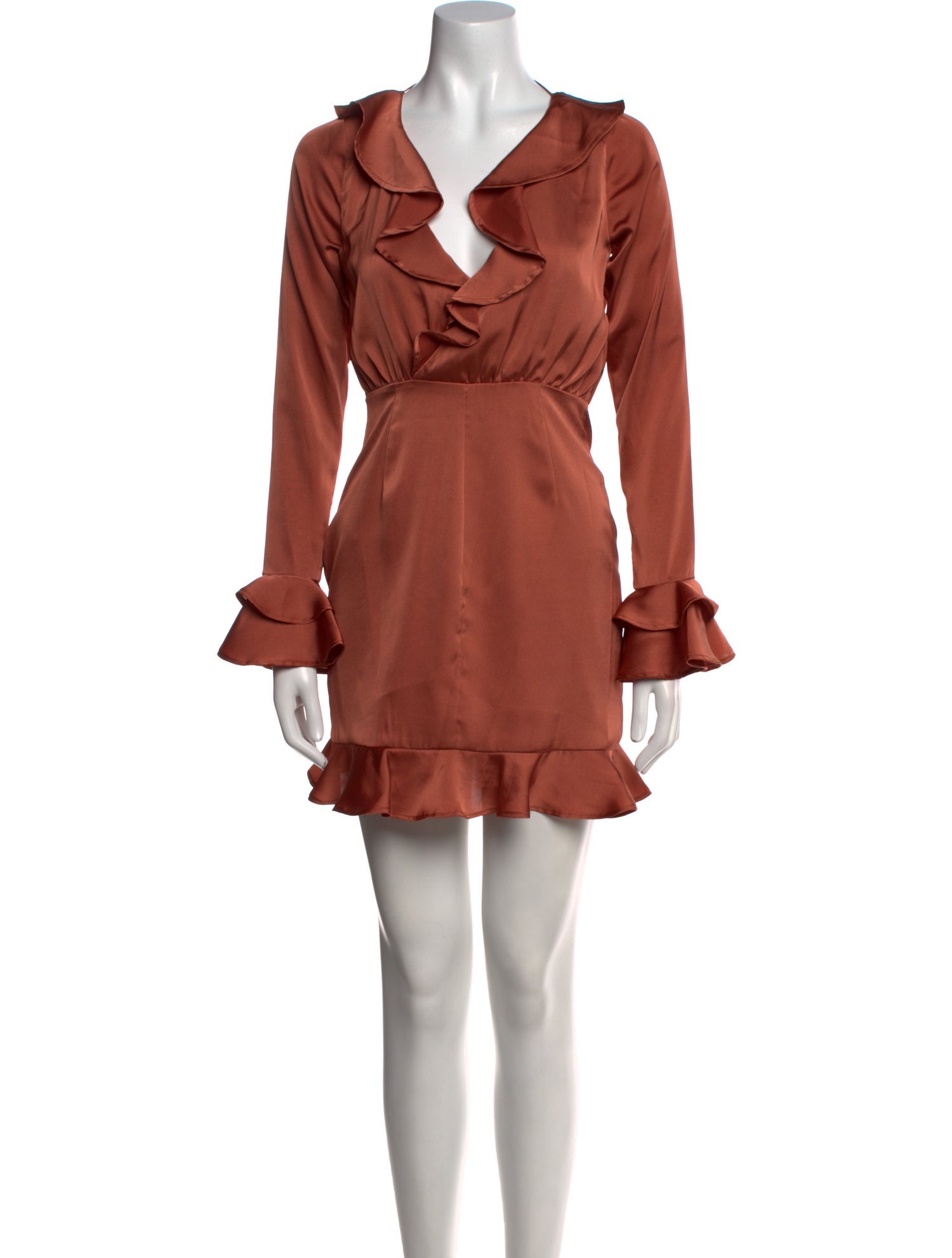 Majorelle V-Neck Mini Dress