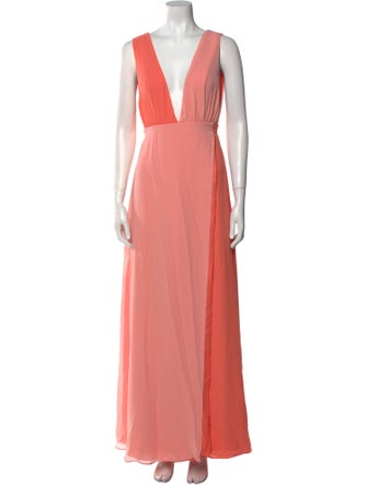 Majorelle V-Neck Long Dress