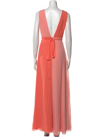 Majorelle V-Neck Long Dress