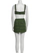 Majorelle Tweed Pattern Glitter Accents Skirt Set
