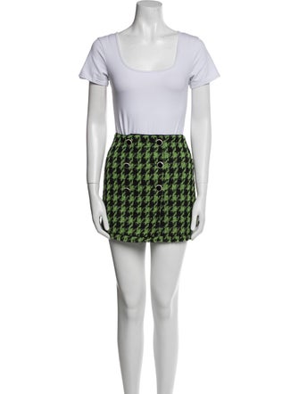 Majorelle Tweed Pattern Glitter Accents Skirt Set