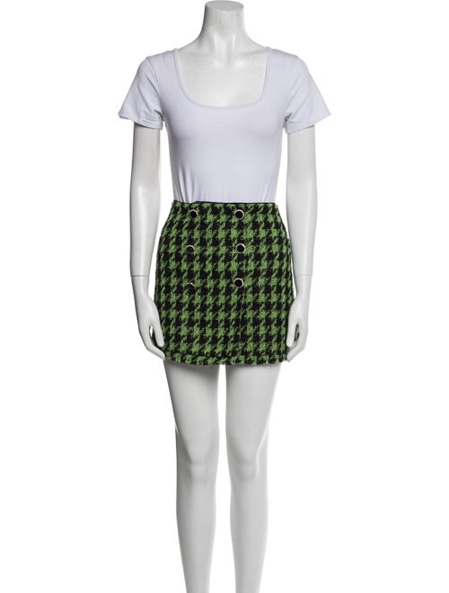 Majorelle Tweed Pattern Glitter Accents Skirt Set