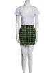 Majorelle Tweed Pattern Glitter Accents Skirt Set