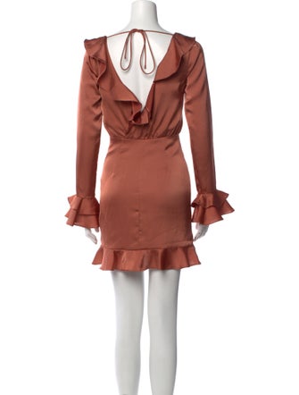 Majorelle V-Neck Mini Dress