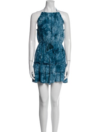 Majorelle Printed Mini Dress