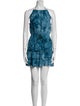 Majorelle Printed Mini Dress