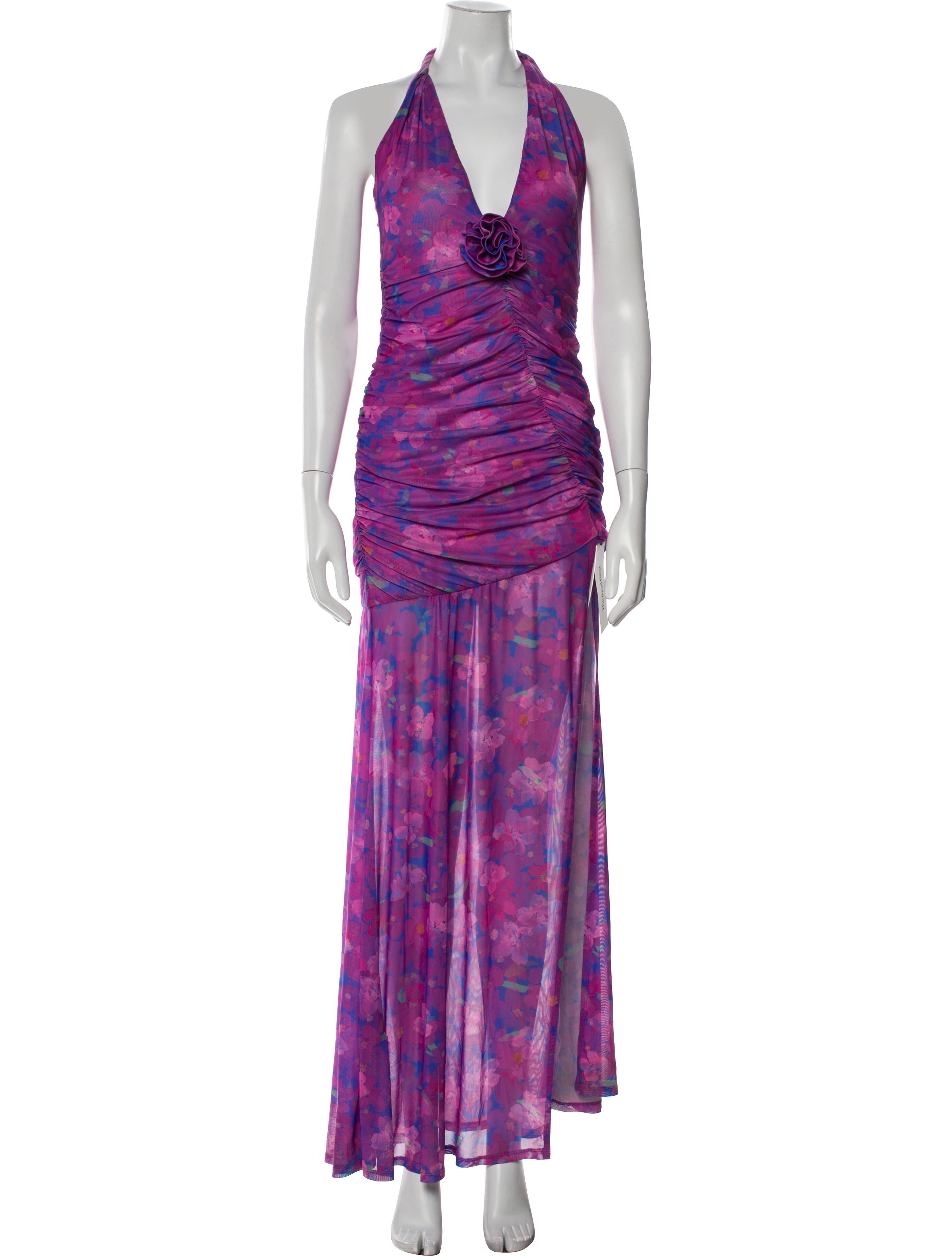 Majorelle Printed Long Dress