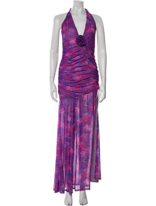 Majorelle Printed Long Dress