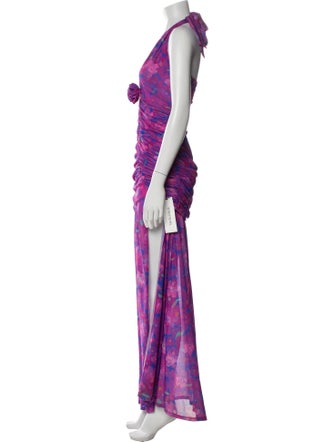 Majorelle Printed Long Dress