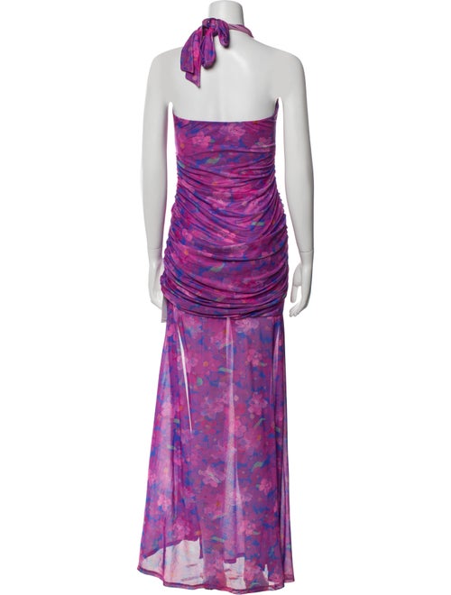 Majorelle Printed Long Dress