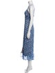 Majorelle Floral Print Long Dress
